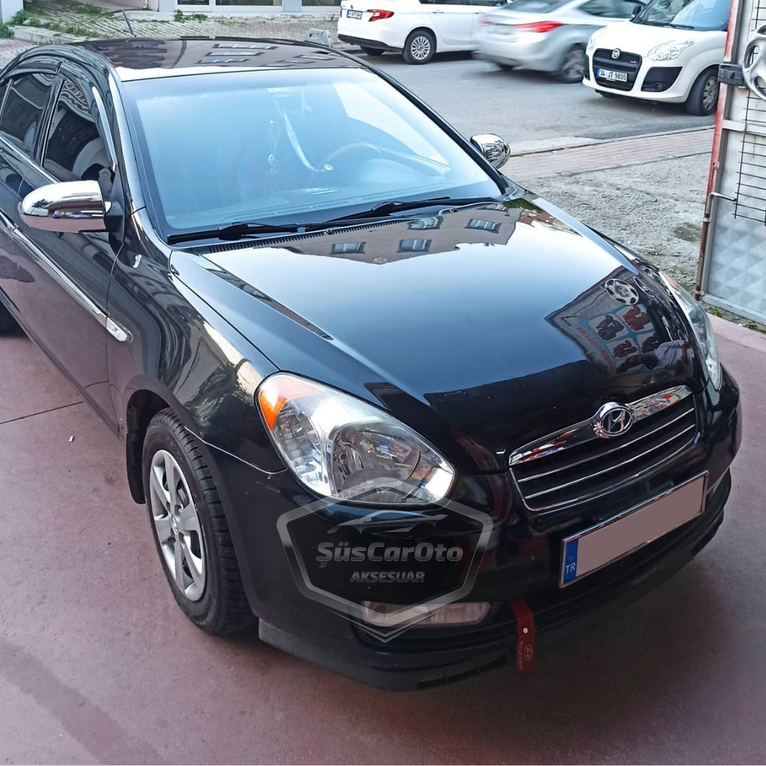 Hyundai Accent Era 2006-2012 Uyumlu Üniversal Laguna Lip Esnek Ön Lip 2 Parça Tampon Altı Dil Karlık Ön Ek image 2