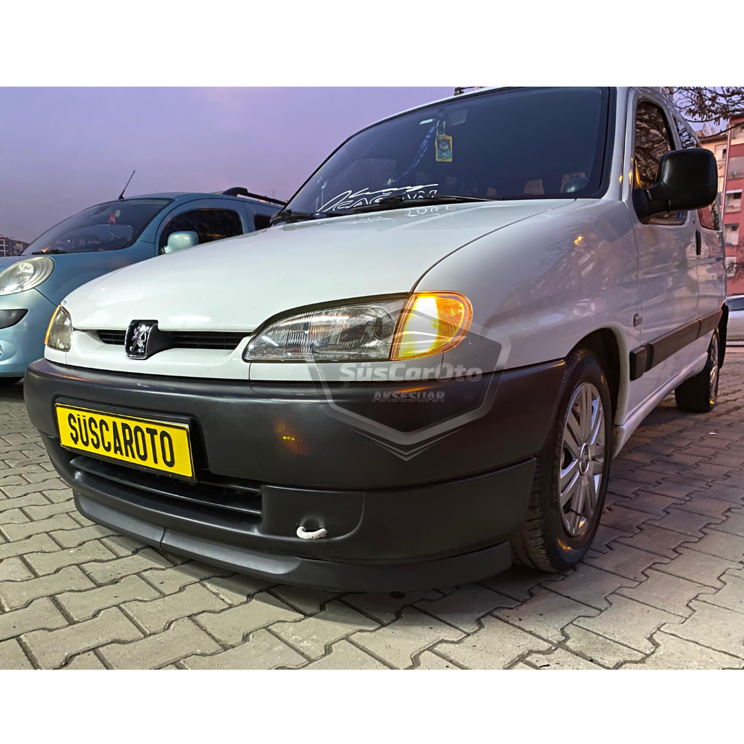 Peugeot Partner 1 1996-2003 Uyumlu Üniversal Astra H lip Esnek Ön Lip 2 Parça Tampon Altı Dil Karlık Ön Ek image 5