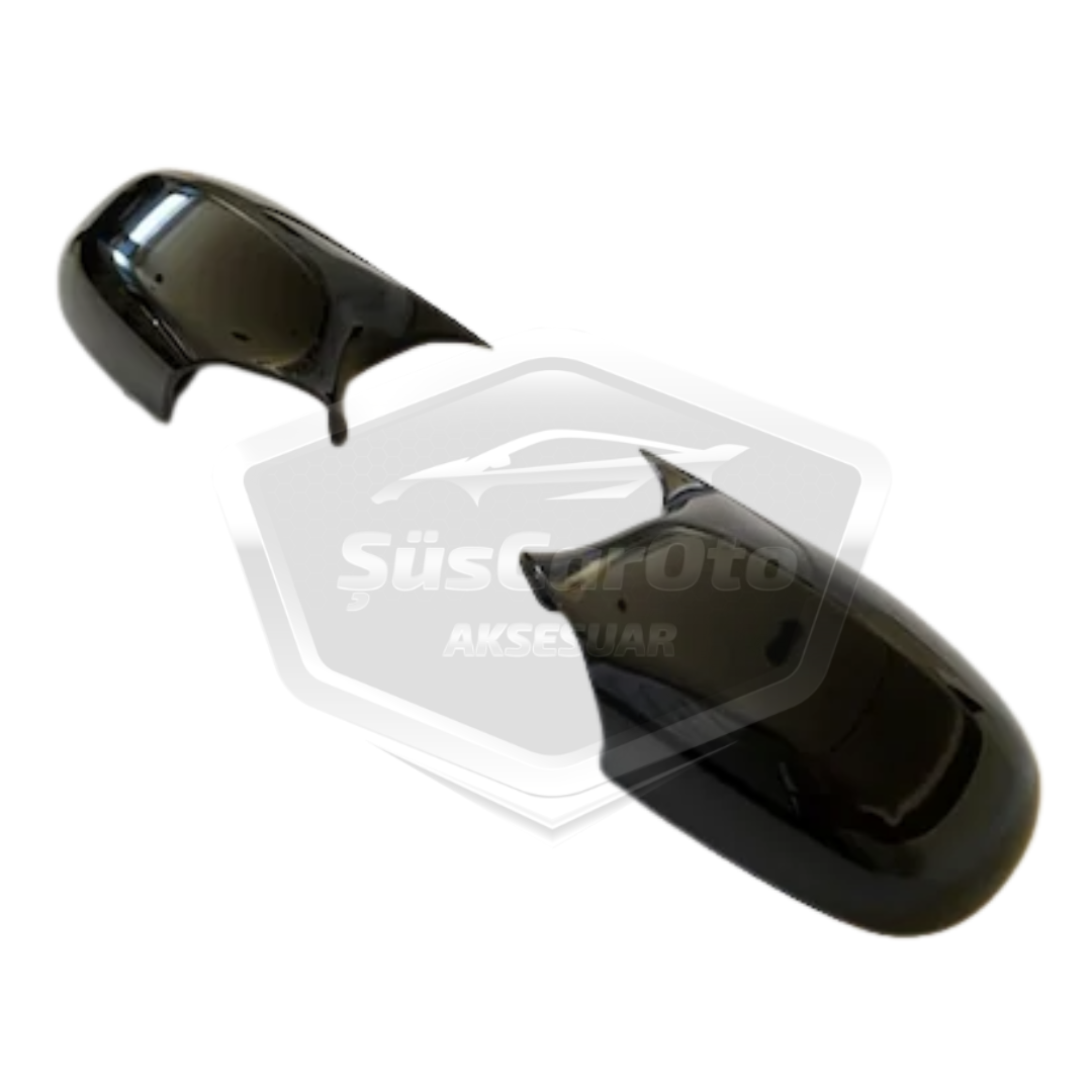 BMW E90 LCİ Makyajlı Kasa 2008-2011 3 Serisi Batman Yarasa Ayna Kapağı Piano Black ABS Plastik image 6