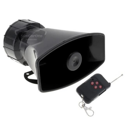 Her Araca Uyumlu Üniversal Uzaktan Kumandalı Siren 8 Farklı Siren Sesi Korna Güçlü Polis Sireni 12V 100W image 9