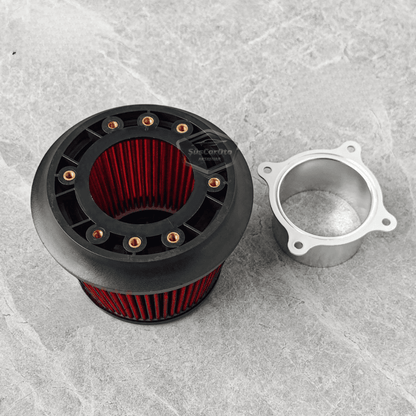 Apexi Universal Performans ve Ses Arttırıcı Aparatlı Açık Hava Filtresi Seti +6 Hp Dual Funnel Kırmızı 76 mm image 6