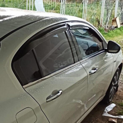 Fiat Egea Hb-Sedan 2015 Sonrası Mugen Cam Rüzgarlığı Seti 4'lü İthal image 1