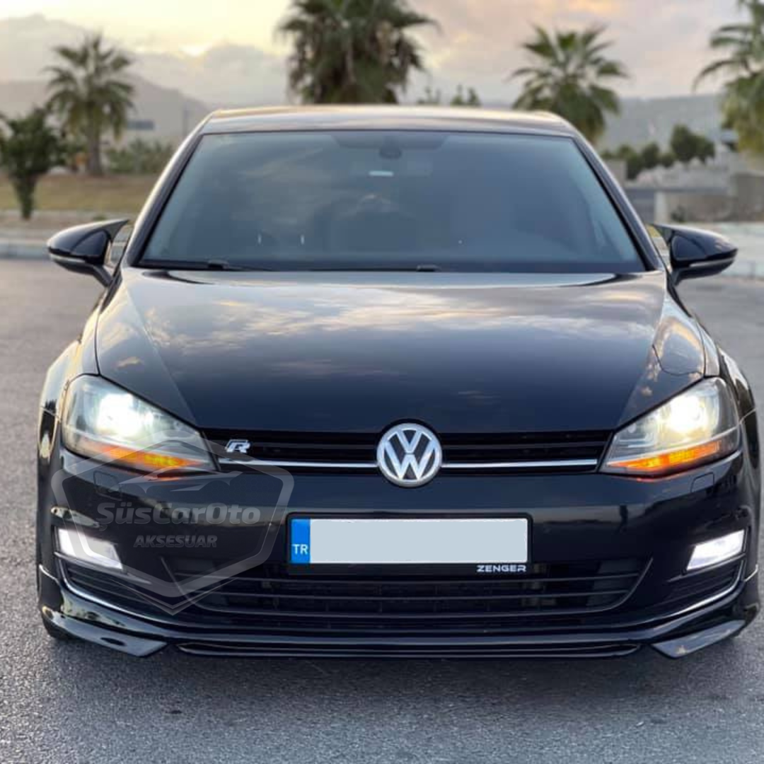 Vw Golf 7 7.5 2012-2020 Batman Yarasa Ayna Kapağı Piano Black ABS Plastik image 1