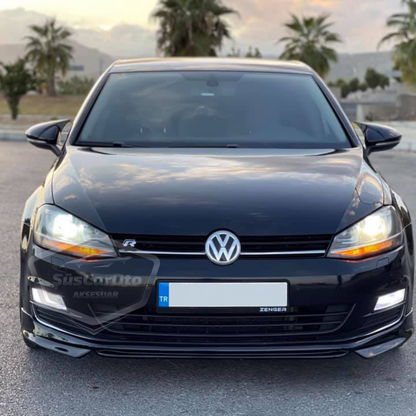 Vw Golf 7 7.5 2012-2020 Batman Yarasa Ayna Kapağı Piano Black ABS Plastik image 1