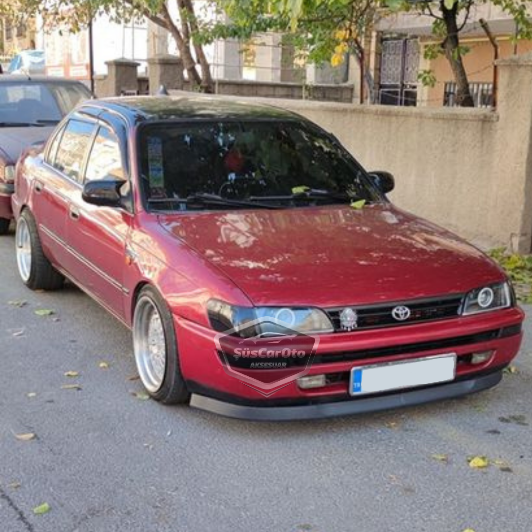 Toyota Corolla AE101 Efsane Kasa 1991-1998 Uyumlu Üniversal Astra H lip Esnek Ön Lip 2 Parça Tampon Altı Dil Karlık Ön Ek image 5