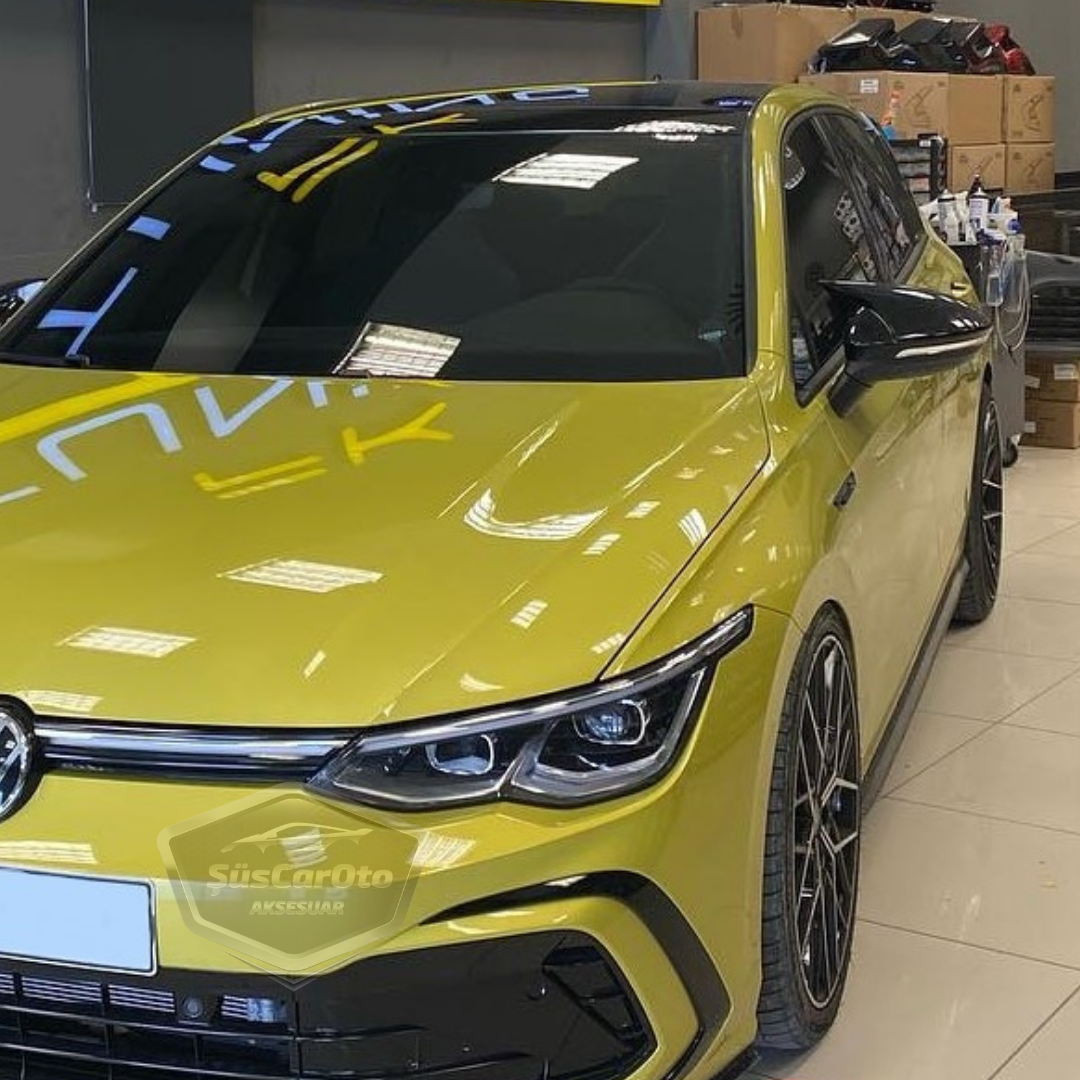 Vw Golf 8 2019 Sonrası Uyumlu Batman Yarasa Ayna Kapağı Piano Black ABS Plastik image 3