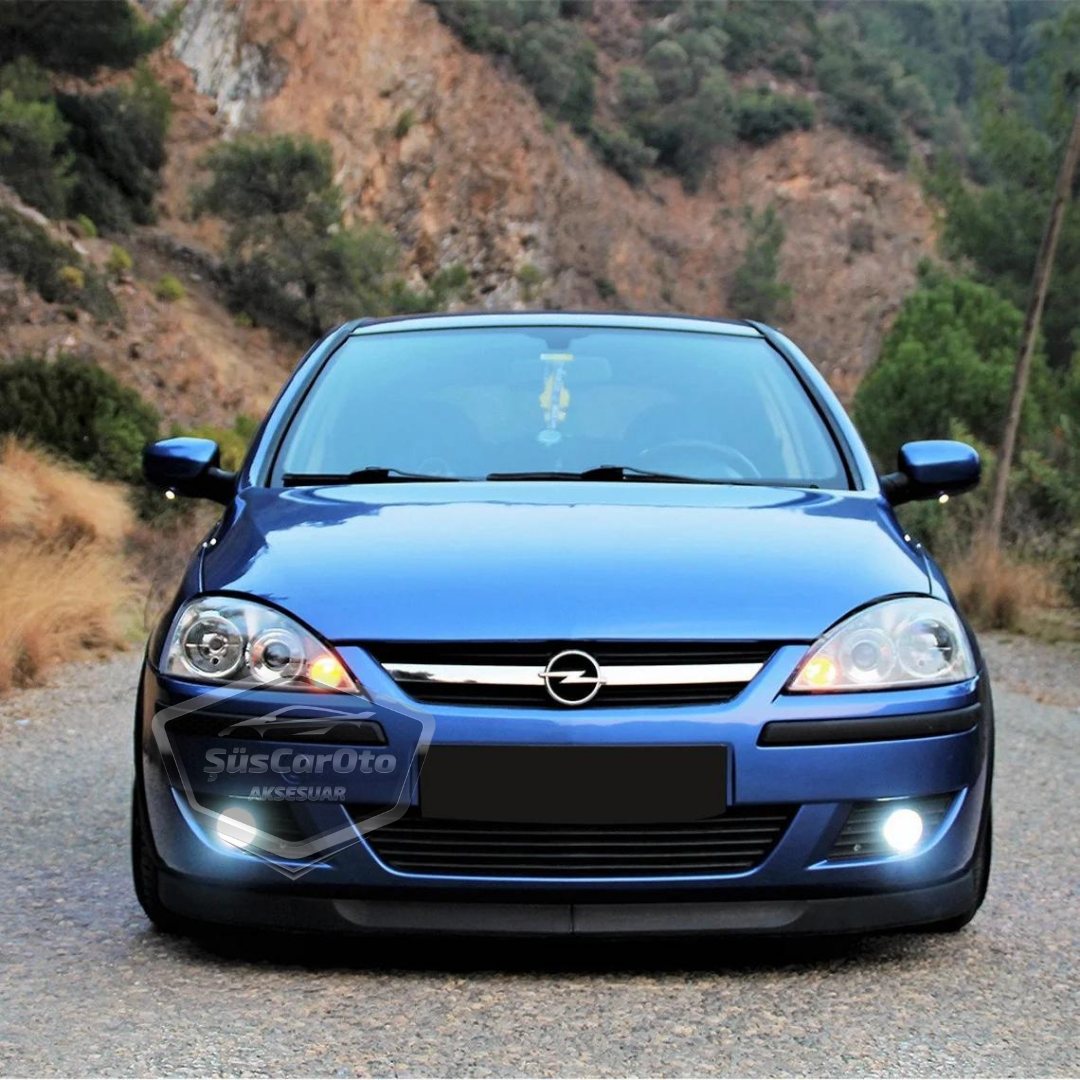 Opel Corsa C 2000-2006 Uyumlu Üniversal Astra H lip Esnek Ön Lip 2 Parça Tampon Altı Dil Karlık Ön Ek image 2