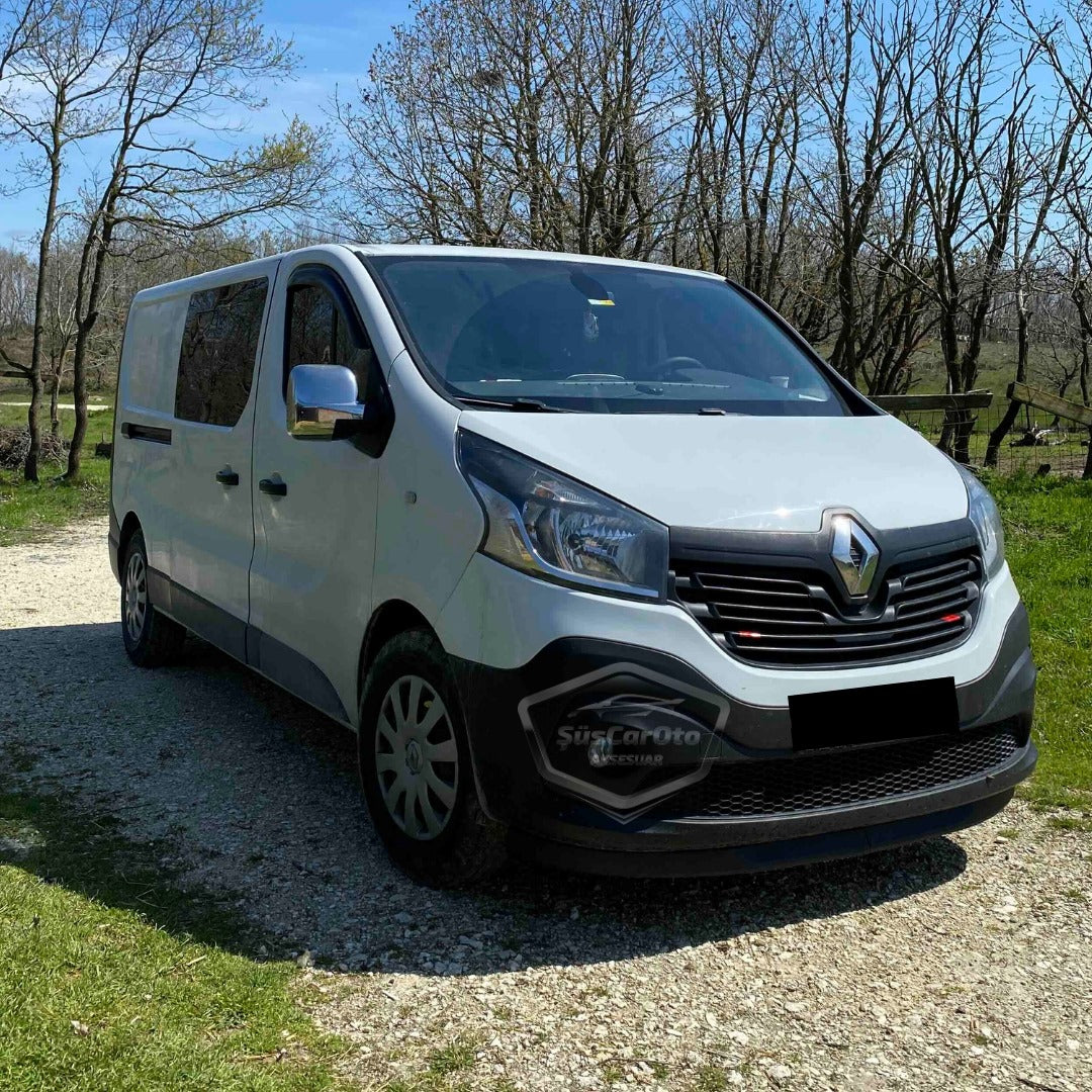 Renault Trafic 2015 Sonrası Uyumlu Üniversal Astra H lip Esnek Ön Lip 2 Parça Tampon Altı Dil Karlık Ön Ek image 1
