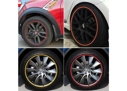 Carub Araba Jant Fitili Lastik Jant Trim Bandı 8 Metre TURUNCU image 4