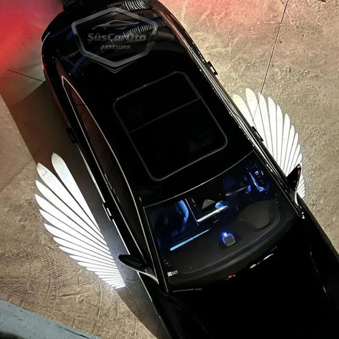 Üniversal Oto Araç Ayna Altı Angel Led Otomobil Gündüz Farı Araba Melek Kanat Led Beyaz 12 Volt image 9