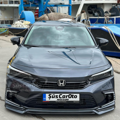Honda Civic FE 2022 Sonrası Uyumlu Batman Yarasa Ayna Kapağı Piano Black ABS Plastik image 5