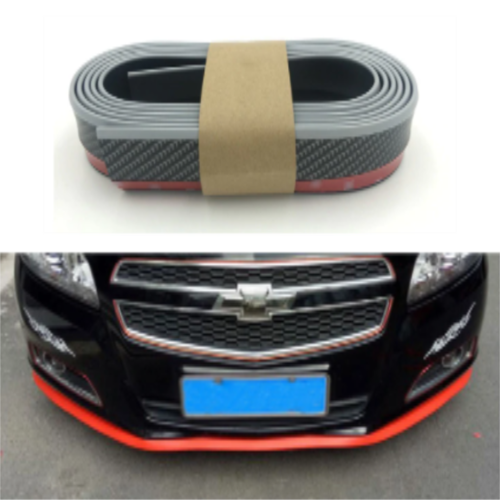 SAMURAİ Renkli Ez Lip Ön Lip Esnek Yumuşak 3M Yapışkanlı Ek 2.5 m Gri Karbon image 0
