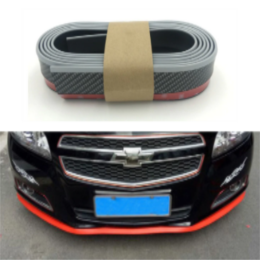 SAMURAİ Renkli Ez Lip Ön Lip Esnek Yumuşak 3M Yapışkanlı Ek 2.5 m Gri Karbon image 0
