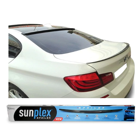 SUNPLEX BMW 5 F10 Bagaj Üstü Spoiler Piano Black 2010-2016 image 2