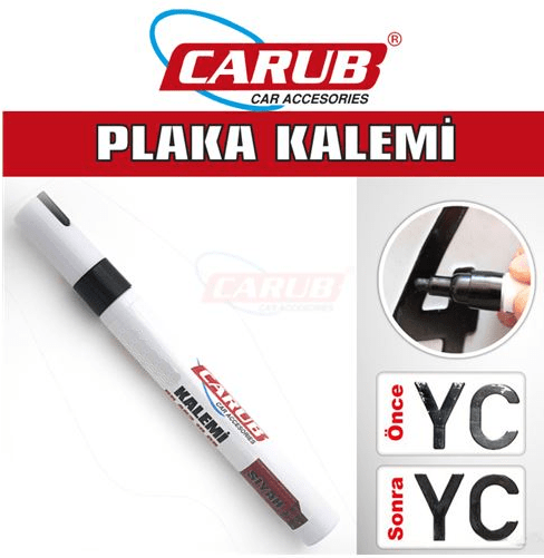 Carub Siyah Plaka Yazma Kalemi Plaka Boya Kalemi image 0