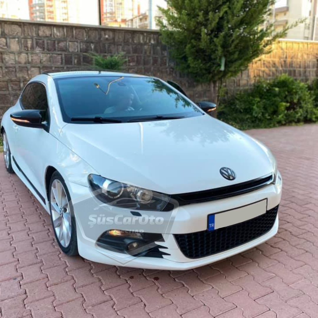 Vw Scirocco 2008-2016 Batman Yarasa Ayna Kapağı Piano Black ABS Plastik image 1