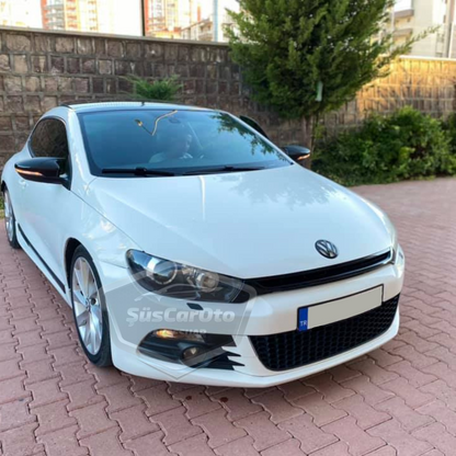 Vw Scirocco 2008-2016 Batman Yarasa Ayna Kapağı Piano Black ABS Plastik image 1