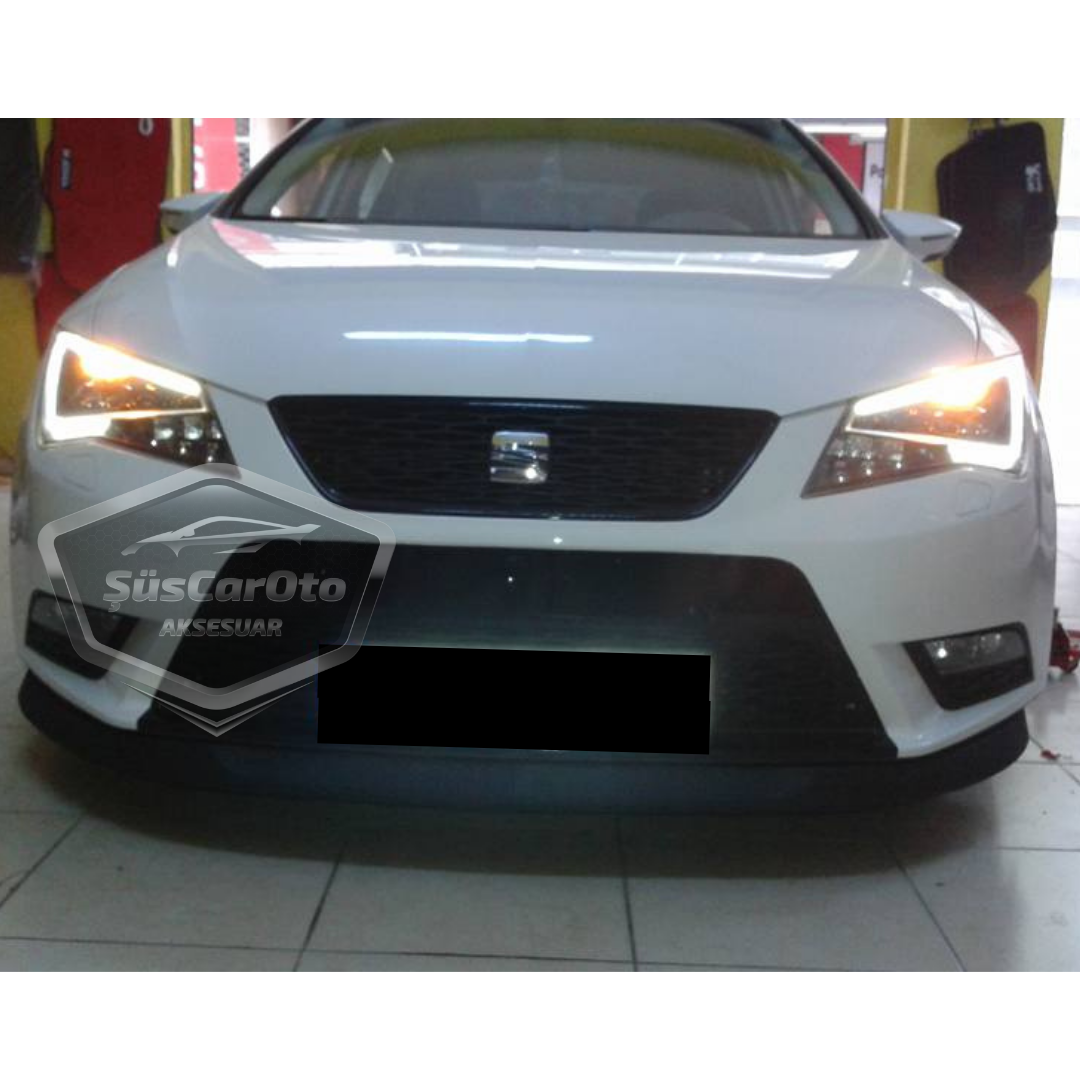 Seat Leon MK3 MK3.5 2012-2020 Uyumlu Üniversal Astra H lip Esnek Ön Lip 2 Parça Tampon Altı Dil Karlık Ön Ek image 0