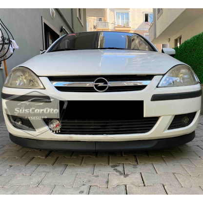 Opel Corsa C 2000-2006 Uyumlu Üniversal Astra H lip Esnek Ön Lip 2 Parça Tampon Altı Dil Karlık Ön Ek image 5
