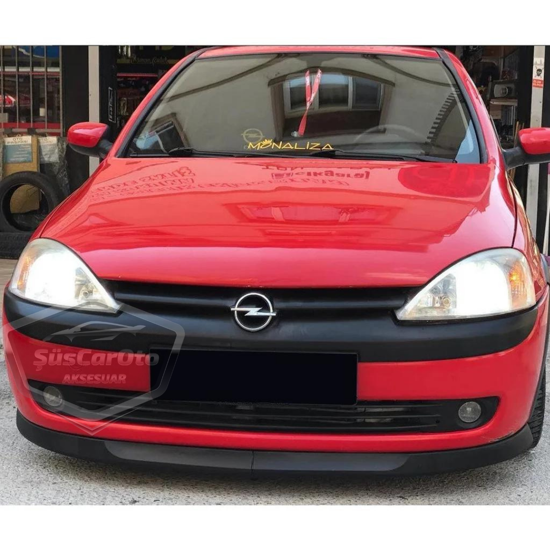 Opel Corsa C 2000-2006 Uyumlu Üniversal Astra H lip Esnek Ön Lip 2 Parça Tampon Altı Dil Karlık Ön Ek image 0