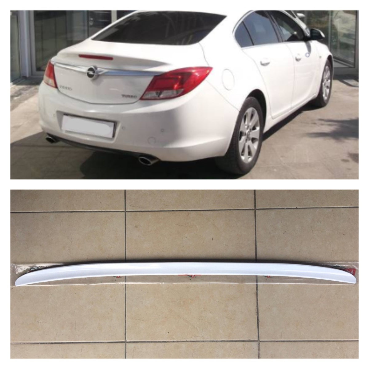 Opel İnsignia Bagaj Üstü Spoiler Bagaj Çıtası Parlak Beyaz image 0