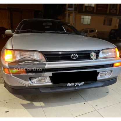 Toyota Corolla AE101 Efsane Kasa 1991-1998 Uyumlu Üniversal Astra H lip Esnek Ön Lip 2 Parça Tampon Altı Dil Karlık Ön Ek image 4