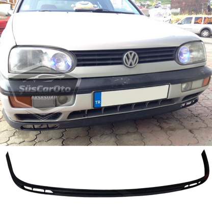 Vw Golf 3 1991-1998 Uyumlu Üniversal Laguna Lip Esnek Ön Lip 2 Parça Tampon Altı Dil Karlık Ön Ek image 0