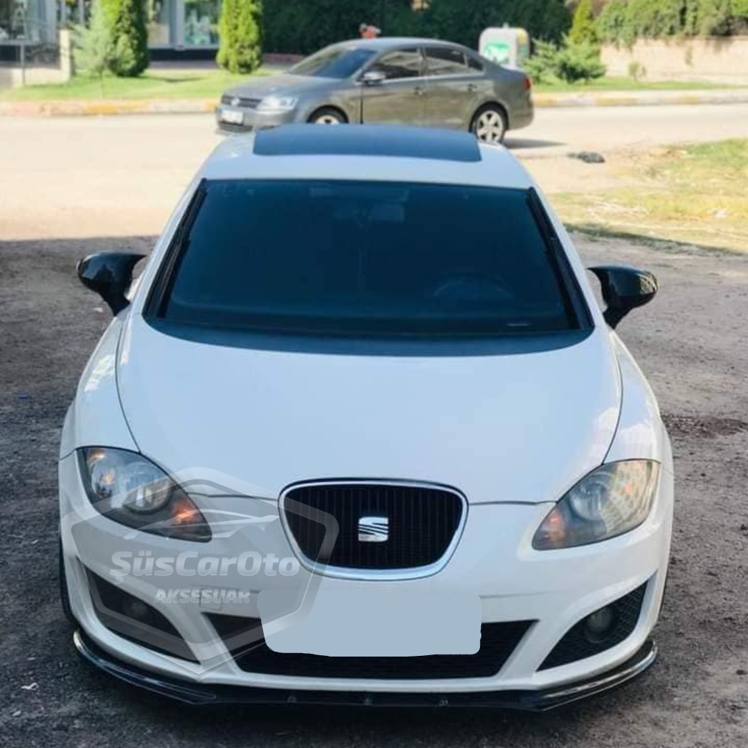 Seat Leon MK2 2009-2012 Batman Yarasa Ayna Kapağı Piano Black ABS Plastik image 1