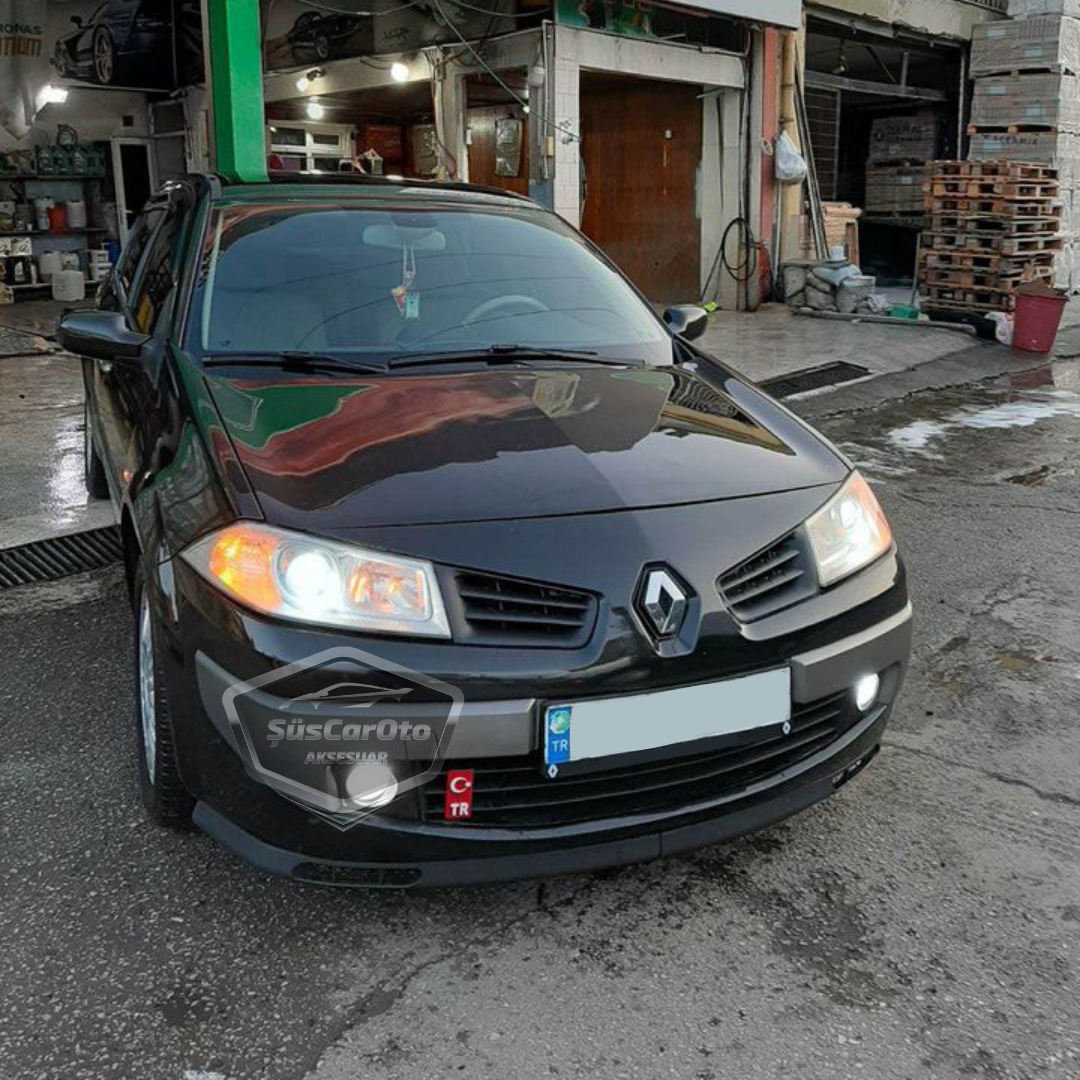 Renault Megane 2 2003-2008 Uyumlu Üniversal Laguna Lip Esnek Ön Lip 2 Parça Tampon Altı Dil Karlık Ön Ek image 1