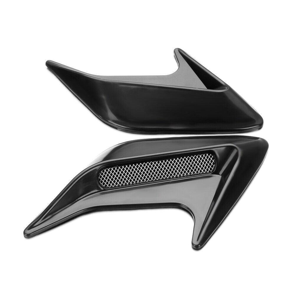 Üniversal Piano Black Kaput Çamurluk Venti Izgarası Sağ Sol 2 Adet Mini Scoop image 9