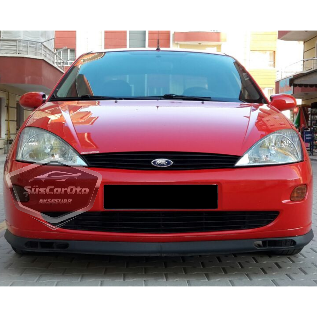 Ford Focus 1 Hb&amp;Sedan 1998-2004 Uyumlu Üniversal Laguna lip Esnek Ön Lip 2 Parça Tampon Altı Dil Karlık Ön Ek image 0
