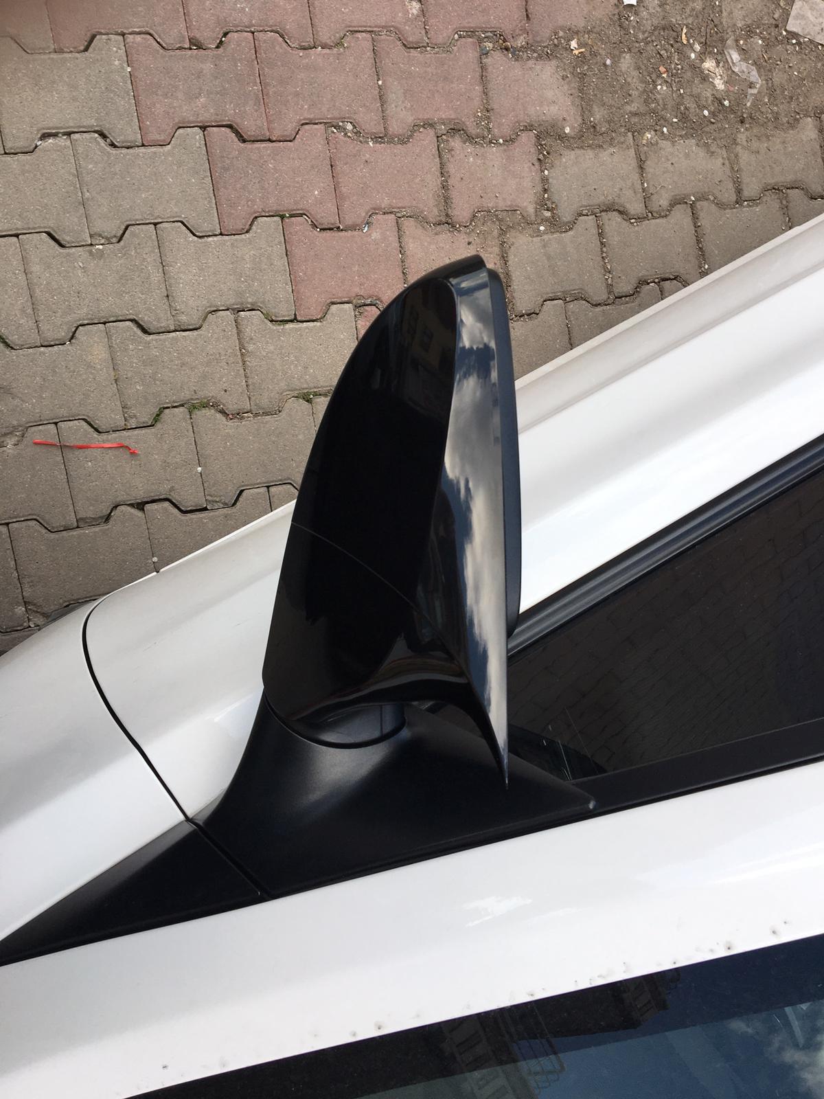 Hyundai Elantra 2011-2016 Batman Yarasa Ayna Kapağı Piano Black ABS Plastik image 7