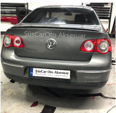 Volkswagen Passat B6 Bagaj Üstü Spoiler Bagaj Çıtası Piano Black image 3