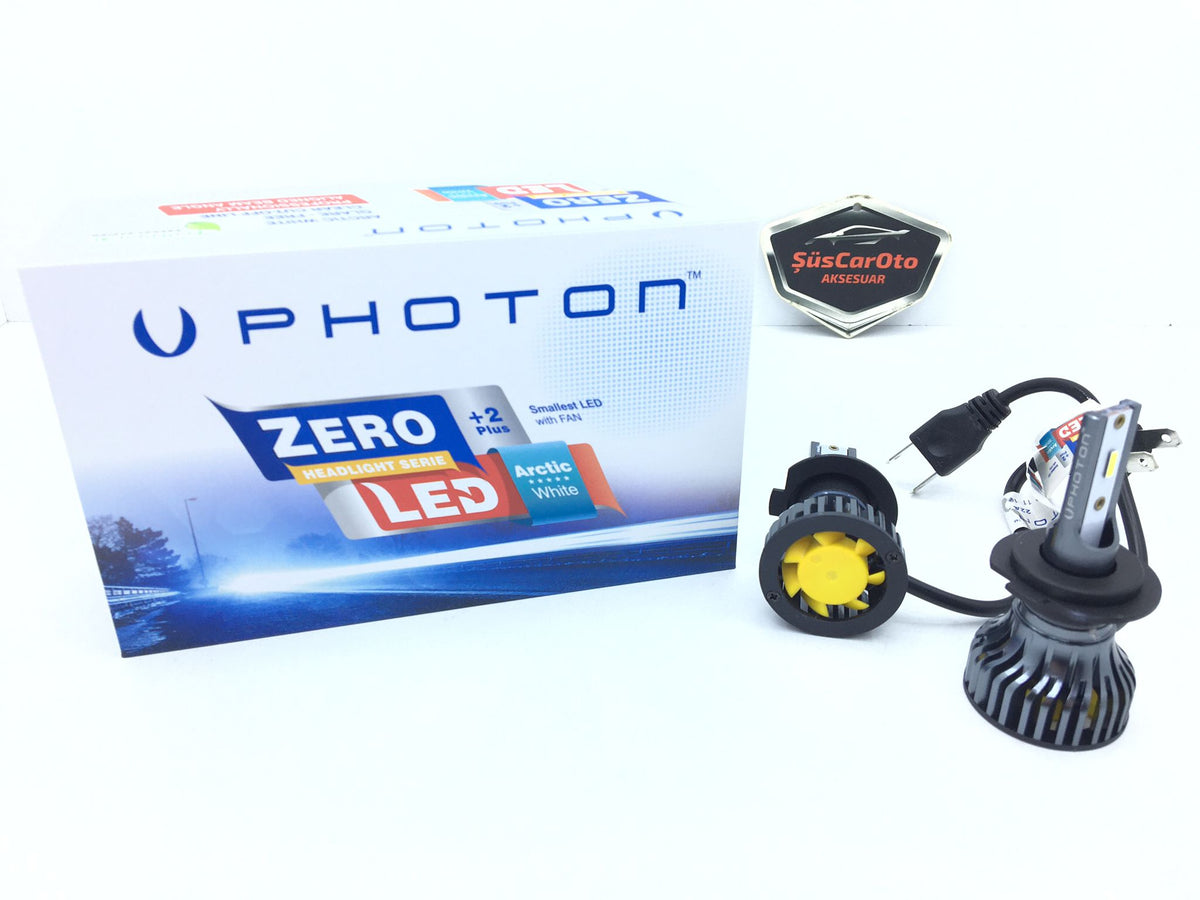 Photon Zero +2 Plus Yeni Nesil Mini CSP Led Xenon Şimşek Etkili Soğutuculu Slim Zenon 6000K H9 image 3
