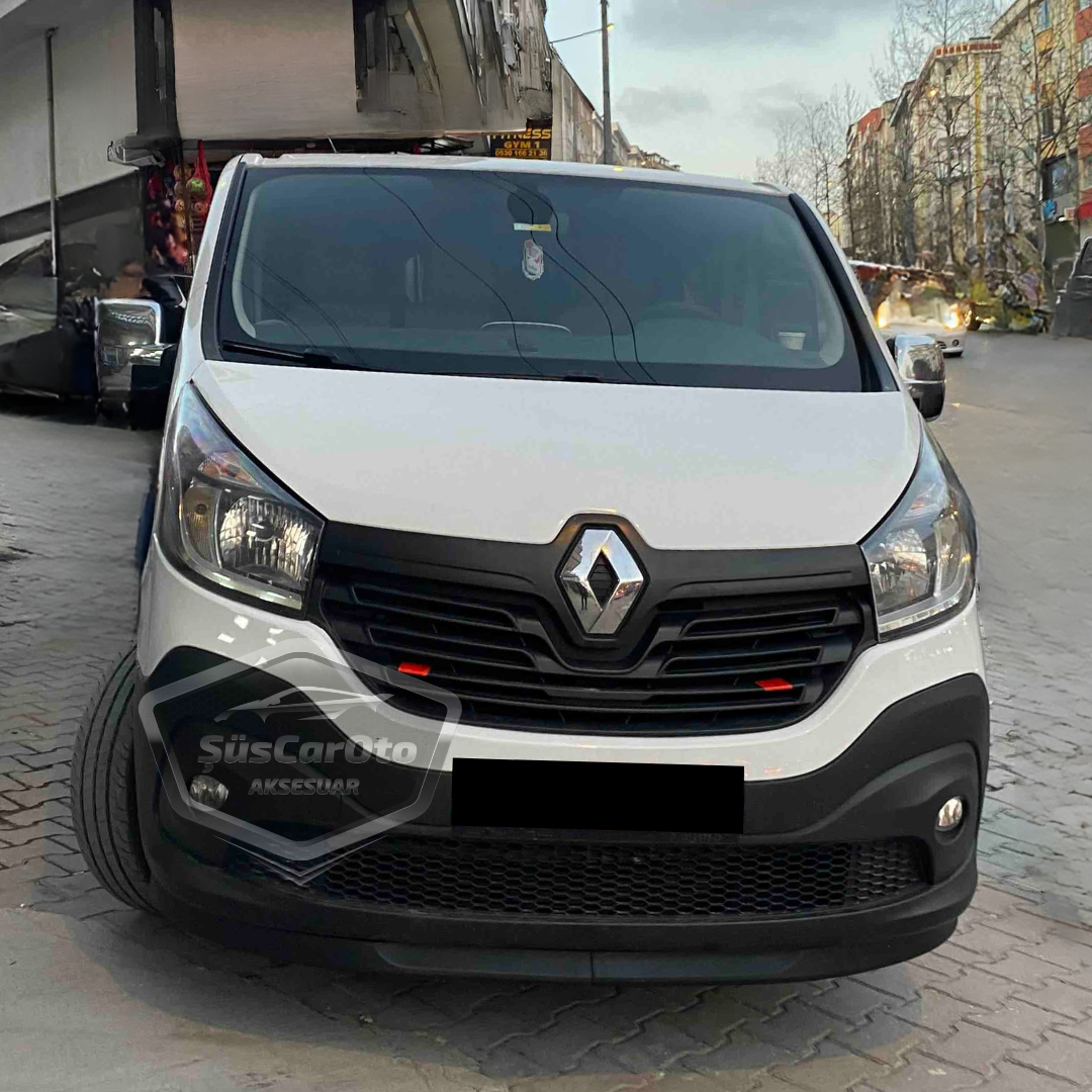 Renault Trafic 2015 Sonrası Uyumlu Üniversal Astra H lip Esnek Ön Lip 2 Parça Tampon Altı Dil Karlık Ön Ek image 0