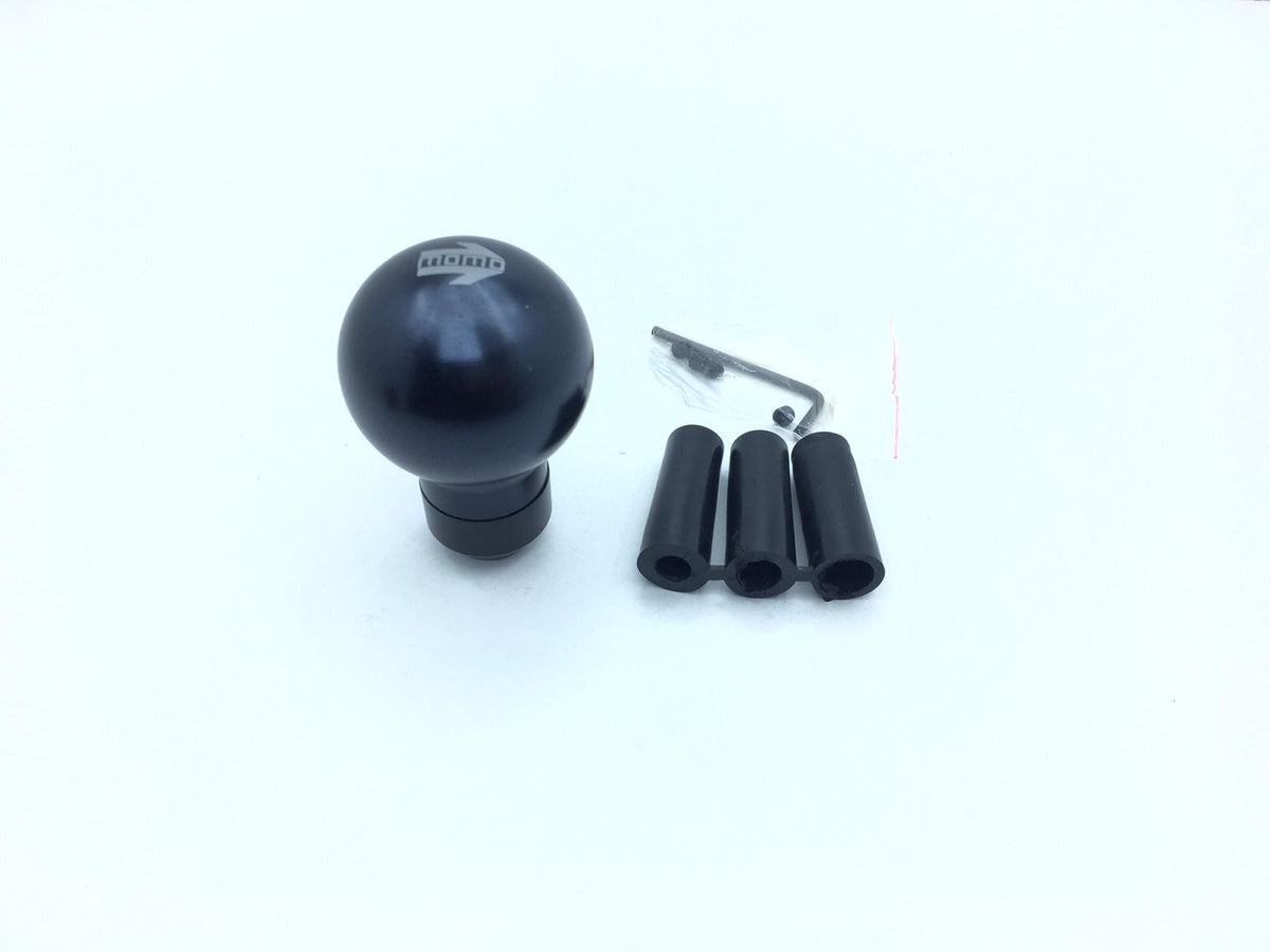 Momo Yuvarlak Metal Spor Vites Topuzu Aparatlı Üniversal Siyah image 1