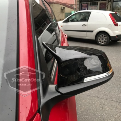 BMW F30-F32-F20 2012-2018 Batman Yarasa Ayna Kapağı Piano Black ABS Plastik image 6
