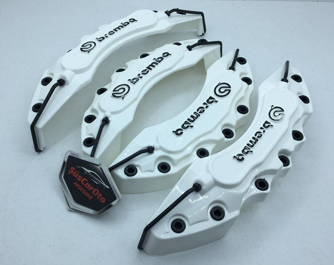 Brembo Fren Kaliper Kapağı 4'lü Set Üniversal 17'' ve Üzeri Uyumlu - Beyaz image