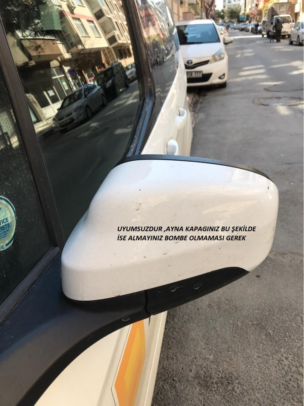 Ford Courier 2014-2017 Batman Yarasa Ayna Kapağı Piano Black ABS Plastik image 3
