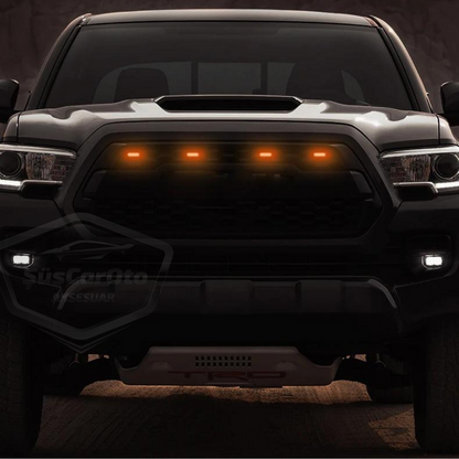 Üniversal Oto RGB Ön Panjur Ledi App Kontrollü Araç Ön Izgara Aydınlatma Off Road Suv Dekoratif Panjur Lambası 4'lü 12V image 8