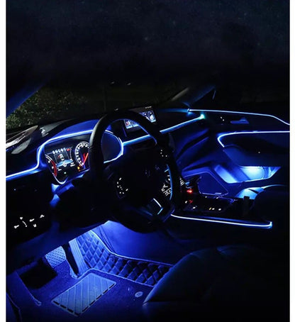 Araç İçi App Kontrollü RGB Atmosfer Ambiyans Led Neon Lamba 5 Parça 6 Metre image 3