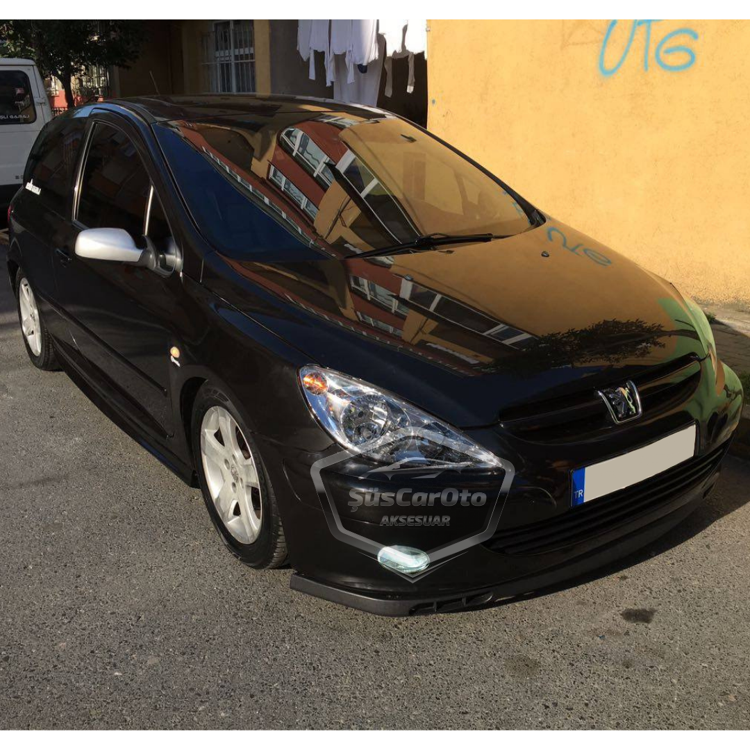 Peugeot 307 2001-2008 Uyumlu Üniversal Laguna Lip Esnek Ön Lip 2 Parça Tampon Altı Dil Karlık Ön Ek image 5