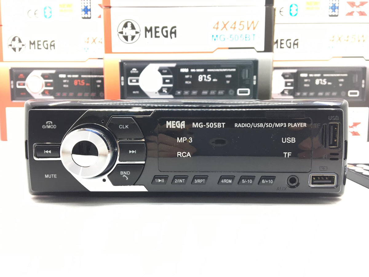 MEGA MG-505BT Oto Radyo Teyp Bluetooth 2xUsb/Sd/AUX Kumandalı 45Wx4 image 4
