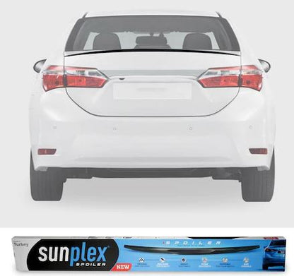 SUNPLEX Toyota Corolla Bagaj Üstü Spoiler Piano Black 2013-2017 image 0