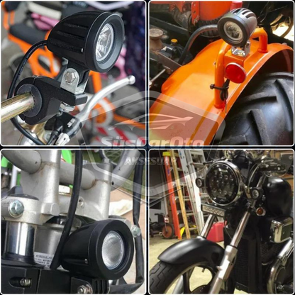 Yuvarlak Tek Led Bar Beyaz Sis Farı Araç Motosiklet Off Road Atv Forklift Led Lamba Projektör Metal Arazi Çalışma Lambası 2 Adet 10w image 9