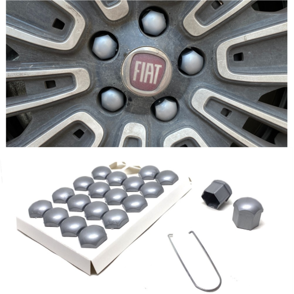 Düz Bijon Kapağı Sökme Aparatlı 20 li Set 17 mm-19 mm GRİ image 0