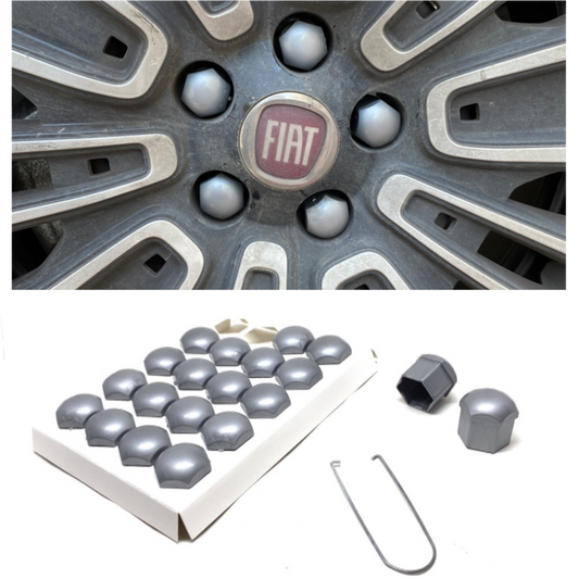 Düz Bijon Kapağı Sökme Aparatlı 20 li Set 17 mm-19 mm GRİ image 0