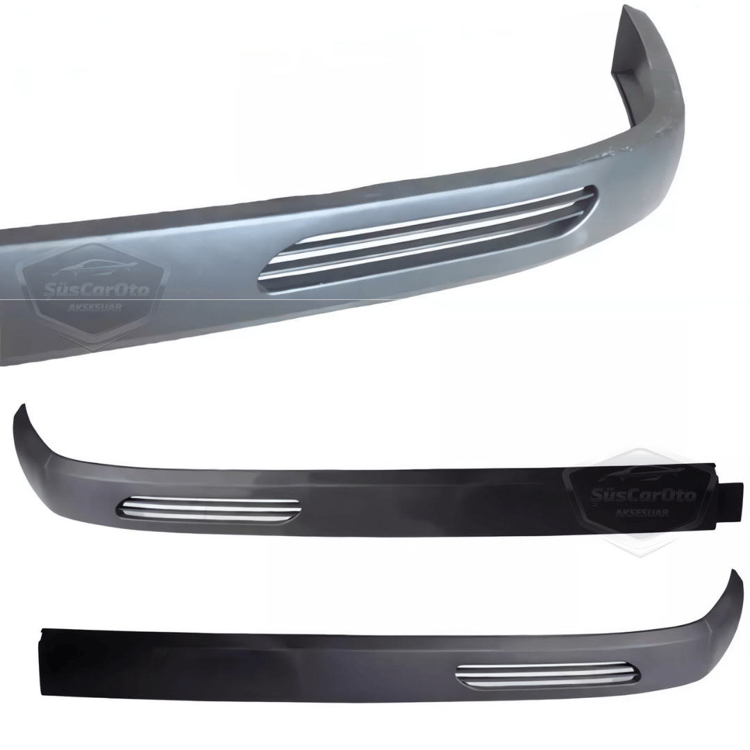 Renault Clio Symbol Hb&amp;Sedan 1998-2002 Uyumlu Üniversal V2 Laguna Lip Esnek Ön Lip 2 Parça Tampon Altı Dil Karlık Ön Ek image 6