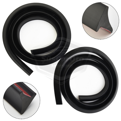 Üniversal Elastik Çamurluk Dodik Seti Poliüretan Çamurluk Kaplaması 22 mm x 150 cm x 4 Adet Parlak Siyah Piano Black Samurai image 9