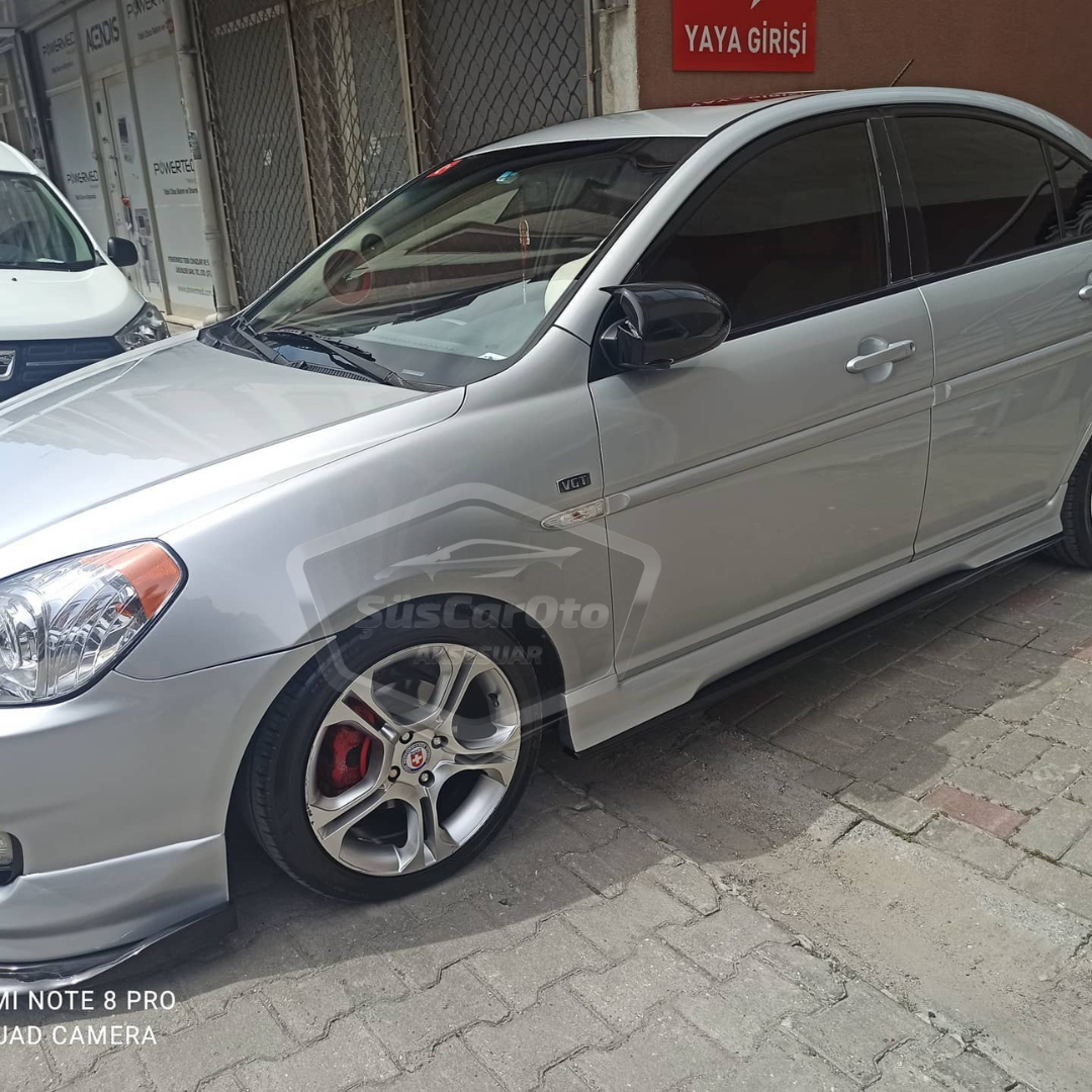 Hyundai Accent Era 2006-2012 Batman Yarasa Ayna Kapağı Piano Black ABS Plastik image 2